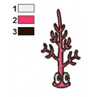 Cartoon Sea Plant Embroidery Design